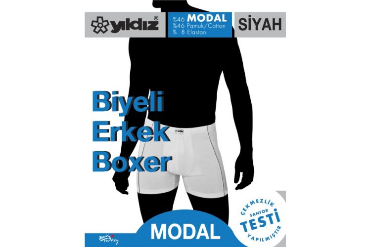 YILDIZ 106 MODAL LYCRALI BOXER