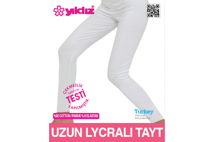 YILDIZ 3645 BAYAN LİKRALI UZUN TAYT