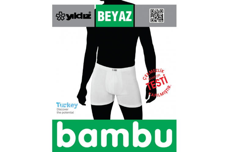 YILDIZ 320 BAMBU LYCRA BOXER