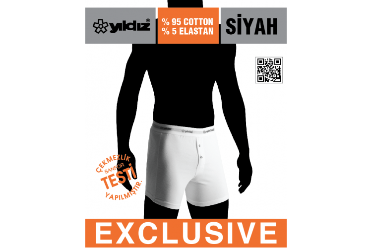 YILDIZ 111 UZUN LYCRA BOXER